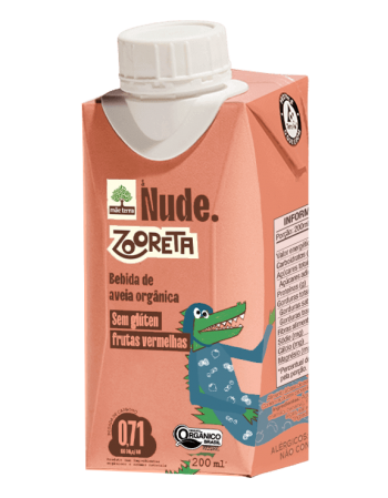 BEBIDA DE AVEIA NUDE ZOORETA FRUTAS VERMELHAS 200ML