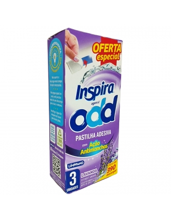 Pastilha Adesiva Desinfetante Lavanda - Inspira ODD